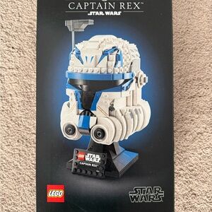 LEGO Star Wars Captain Rex Helmet - Blue, White, and Black